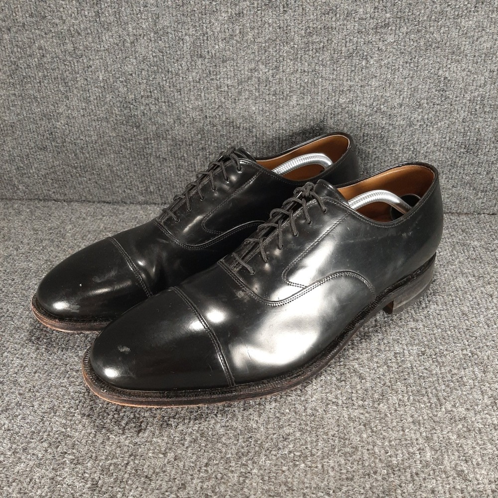 Johnston & Murphy Cap Toe Oxford 22-02981 11 3E/E Black Mens Leather Dress Shoes